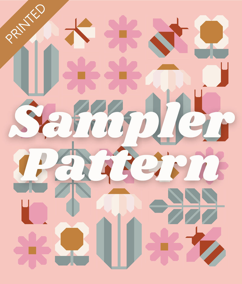 PRINTED Sampler Quilt Pattern Bundle