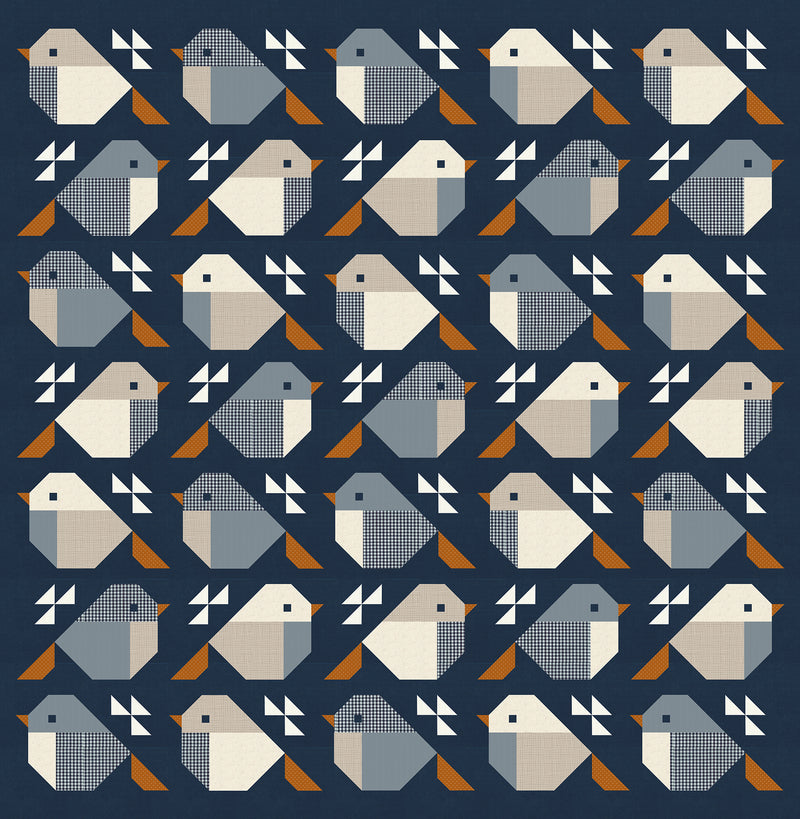Bed Size Sparrows Quilt