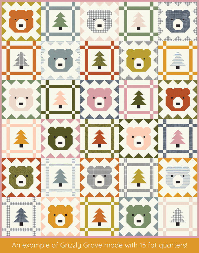 Grove Pattern PDF Grizzly Grove Quilt Pattern – Pen and Paper Patterns