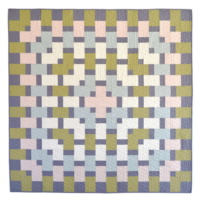 Geo Weaver Quilt - Kona Solids Version