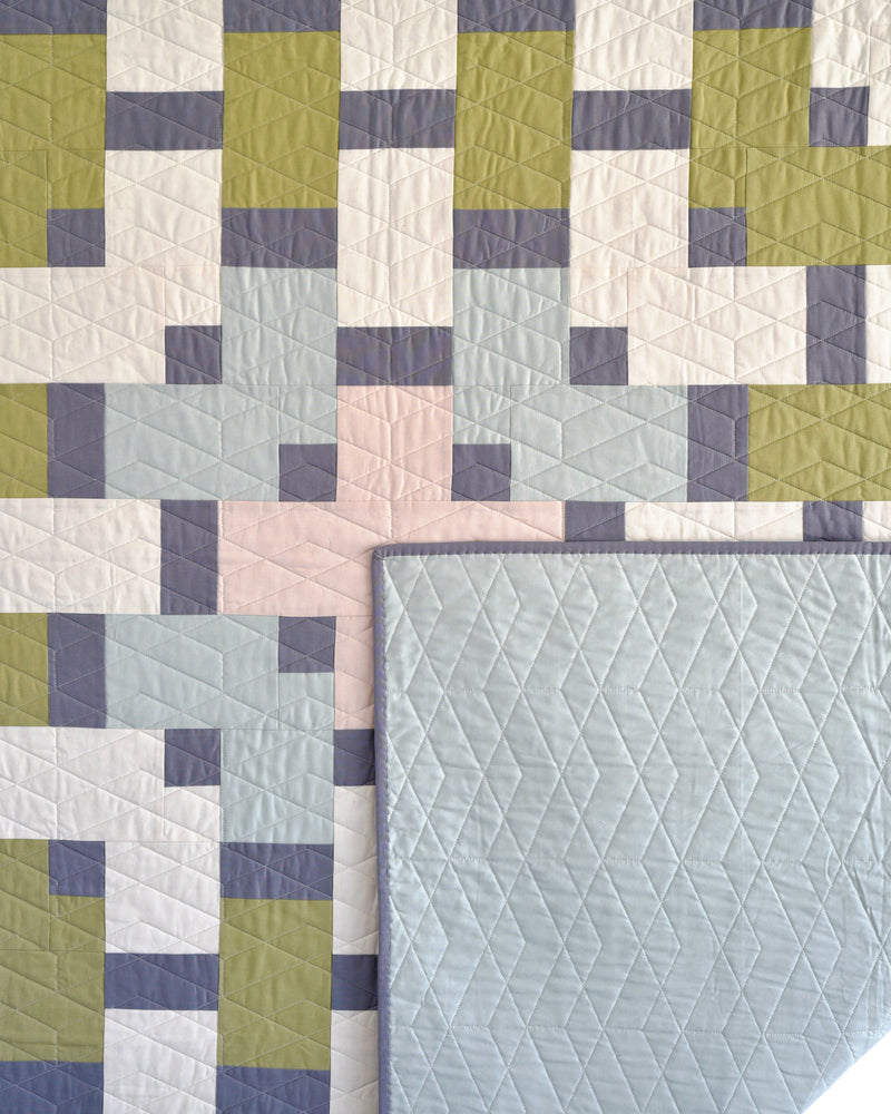 Geo Weaver Quilt - Kona Solids Version