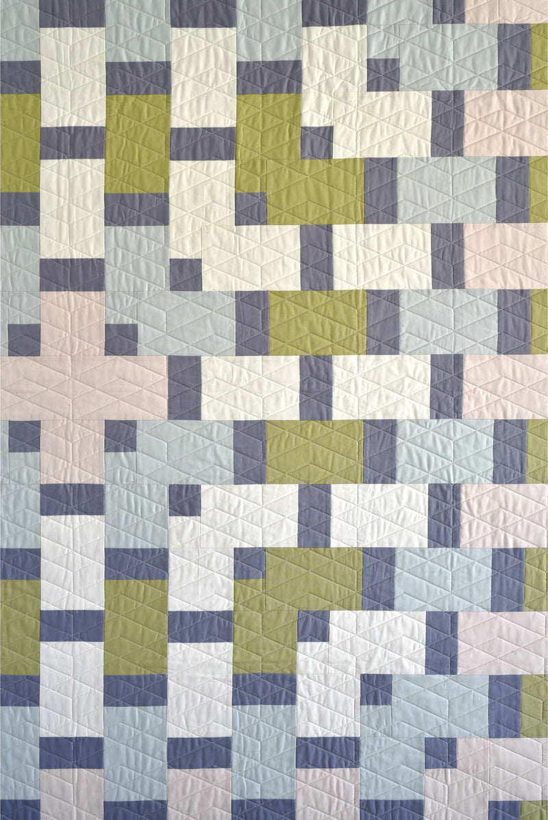 Geo Weaver Quilt - Kona Solids Version