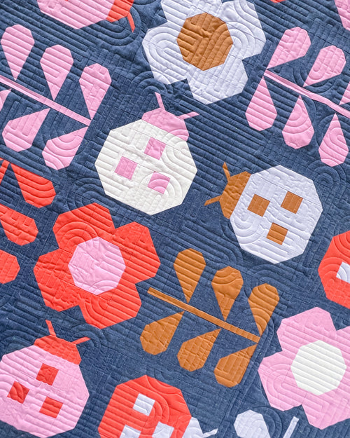 Hello Spring - Chambray Background