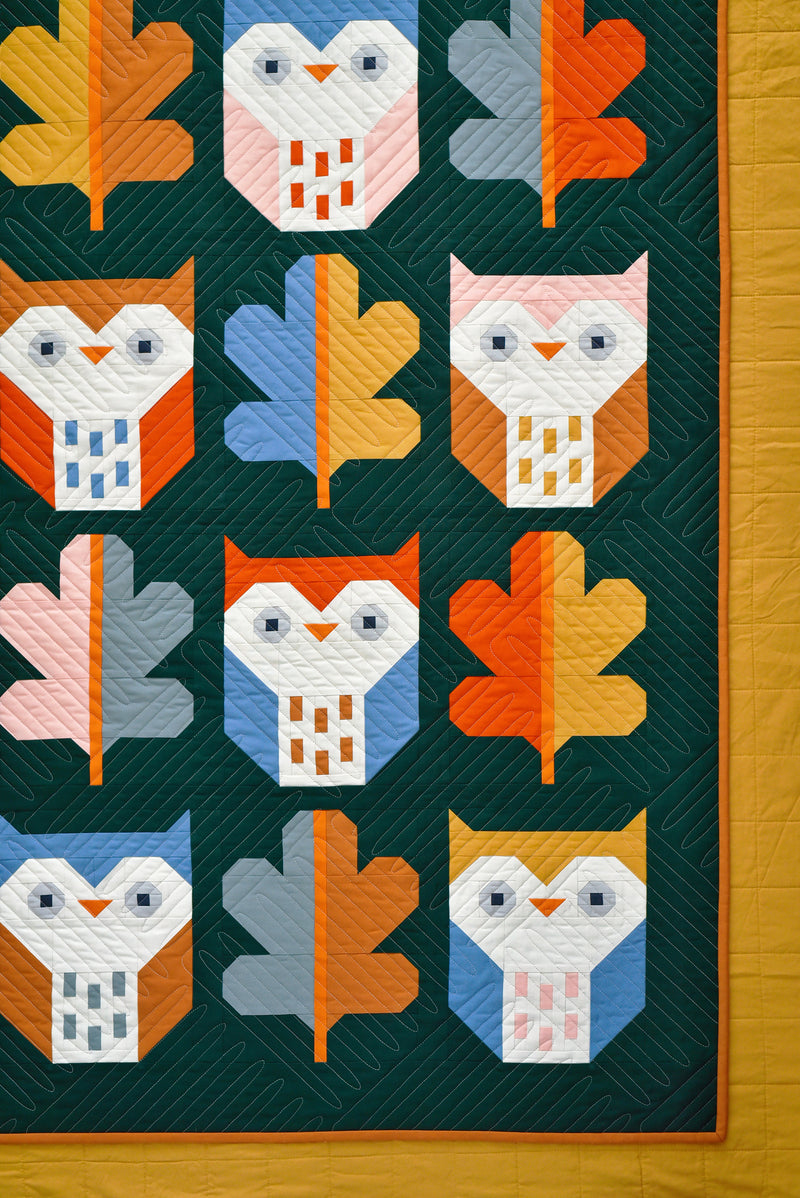 PRINTED Night Owl Quilt Pattern