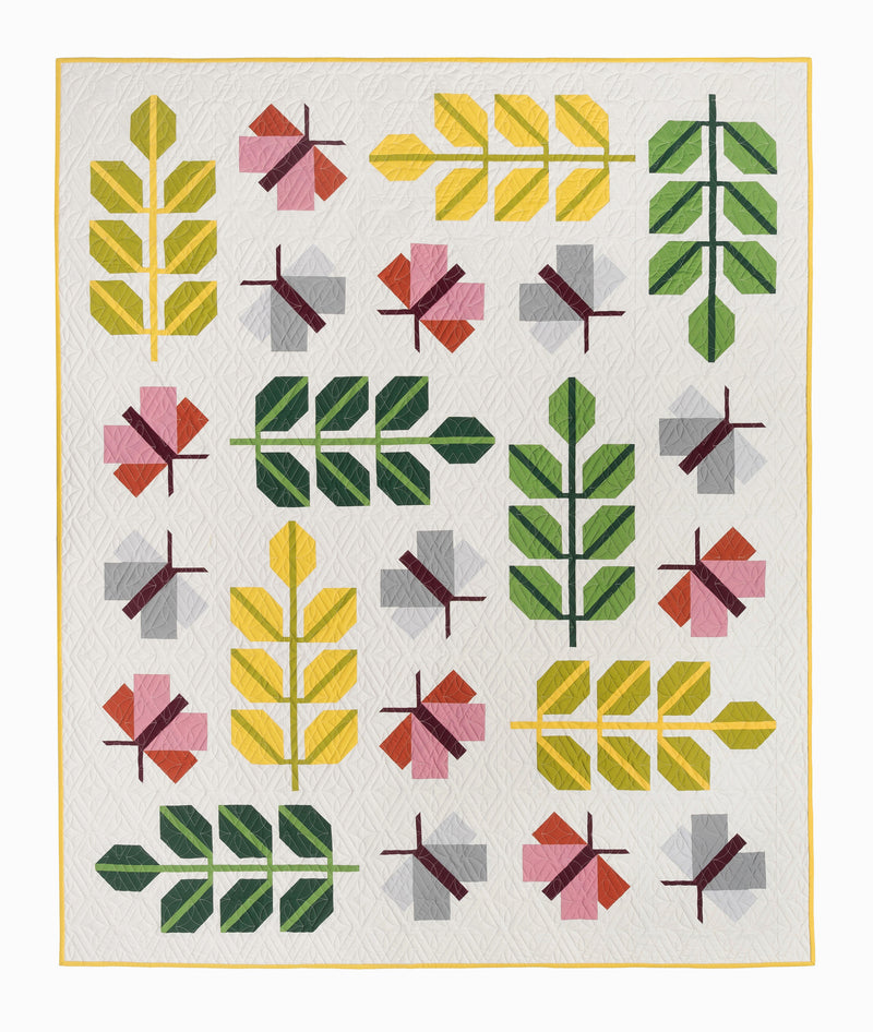 PRINTED Oak Moth Quilt Pattern