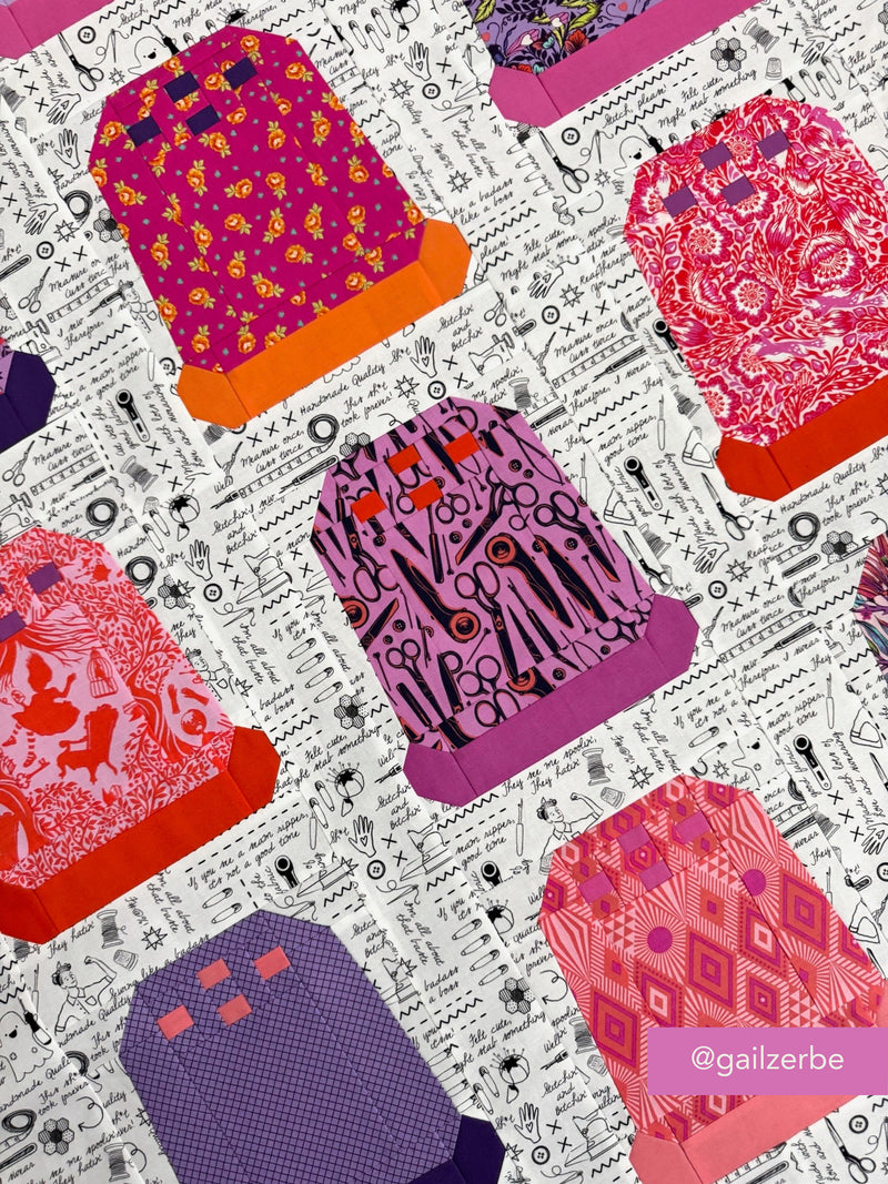 Stay Timbles PDF Thimbles Quilt Pattern – Pen and Paper Patterns