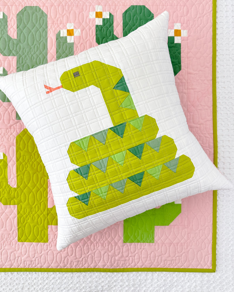 Oh My Cacti Quilt & Snake Pillow