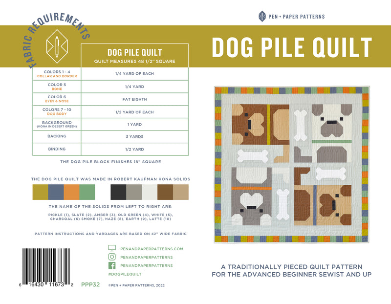 PRINTED Bundle - Dog Pile & Kitten Around Quilt Patterns