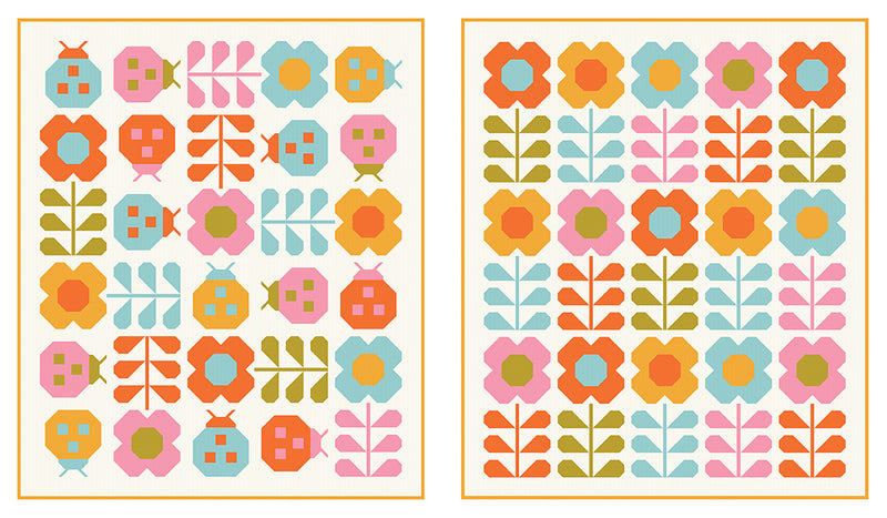 Spring Quilt Pattern Paper PRINTED Hello Spring Quilt Pattern – Pen and Paper Patterns