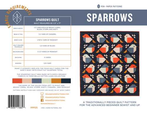PDF Sparrows Quilt Pattern