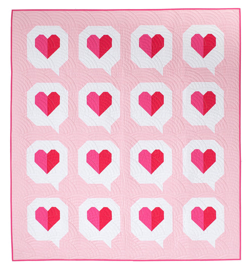 PDF I Heart You Quilt Pattern