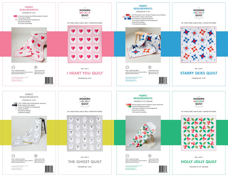 Modern Holiday Quilt Collection Bundle