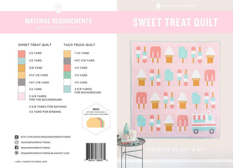 PDF Sweet Treat Quilt Pattern