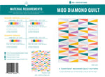 PRINTED Mod Diamond Quilt Pattern