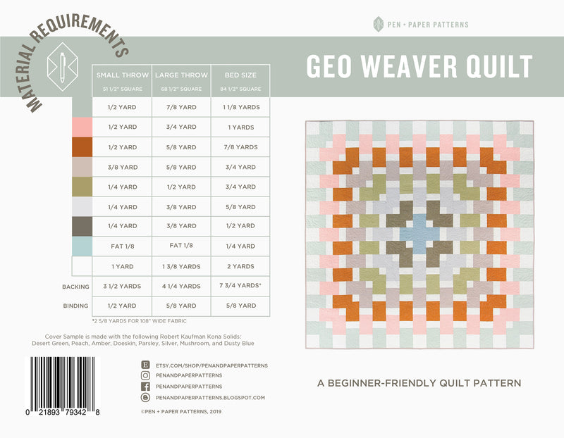 Wholesale Geo Weaver Quilt Pattern